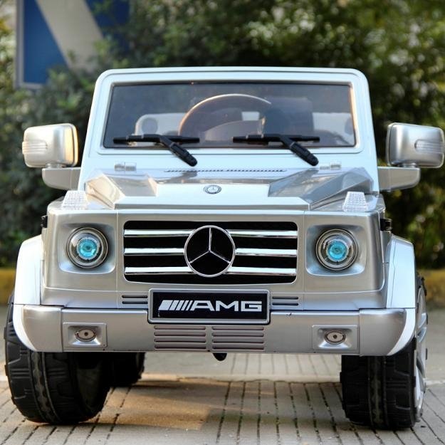 Детский электромобиль Baby Maxi Mercedes-Benz G55 AMG Silver Paint LUX фото-3